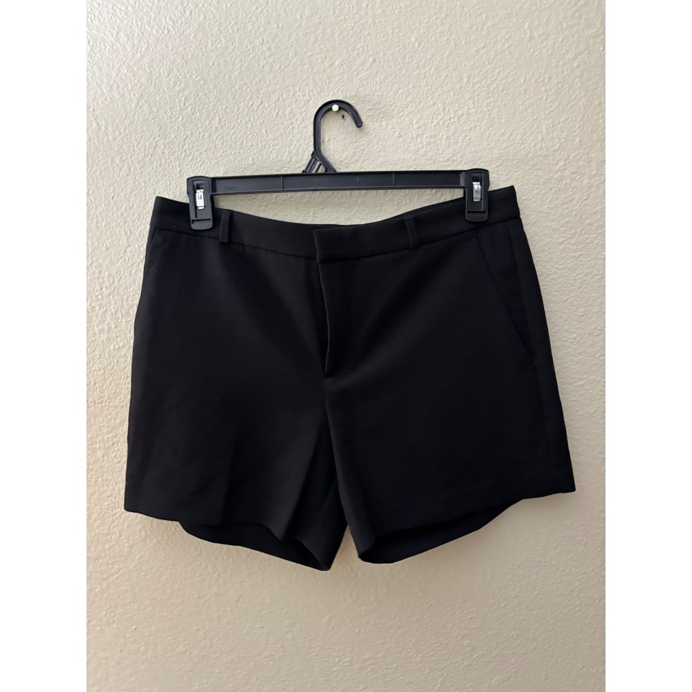 Banana Republic Womens Black Tailored Dress Shorts Size 10 Stretch A1074